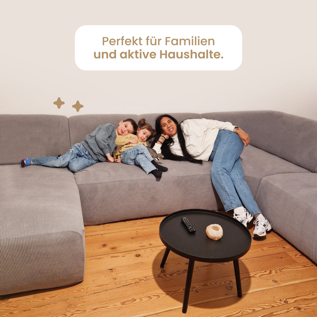 U-Sofabezug (3-teilig) – SofaSchutz