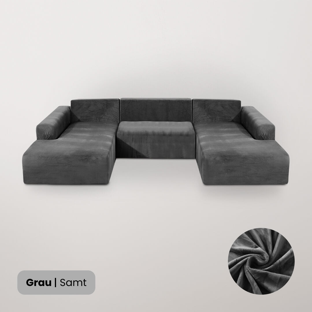 U-Sofabezug (3-teilig) – SofaSchutz