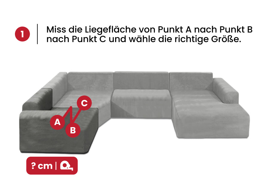 U-Sofabezug (4-teilig)