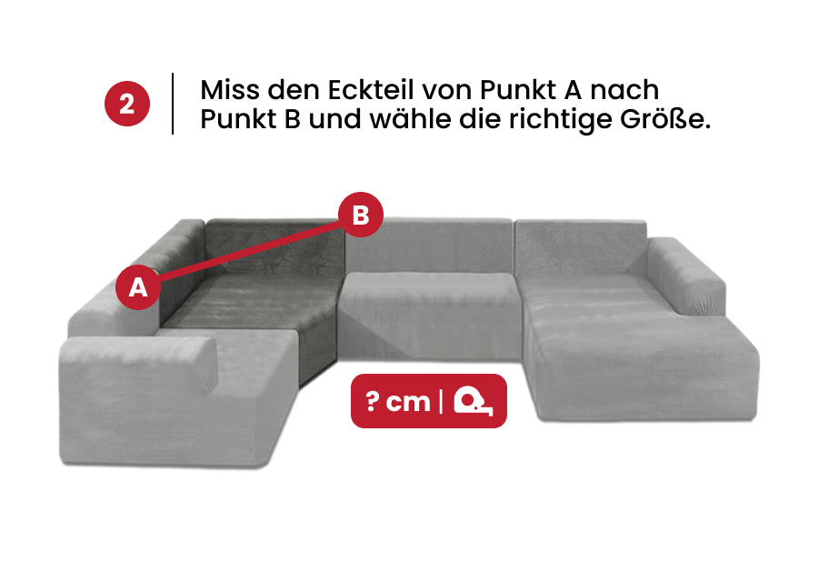 U-Sofabezug (4-teilig)