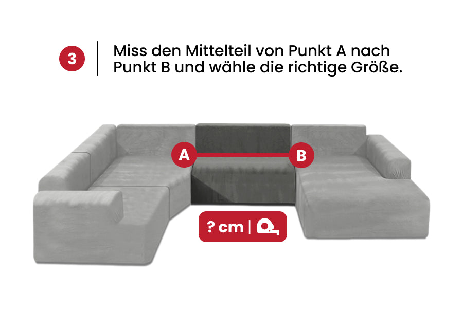 U-Sofabezug (4-teilig)